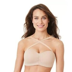 Bali Strapless Convertible 7 Ways To Wear Nude Beige‎ Wireless Padded New Bra XL